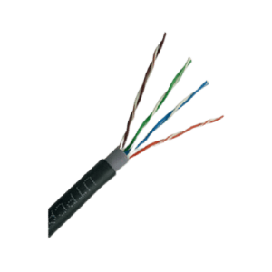 CABLE UTP CATEGORIA 6 EXTERIOR CAJA 305M 100% COBRE NEGRO