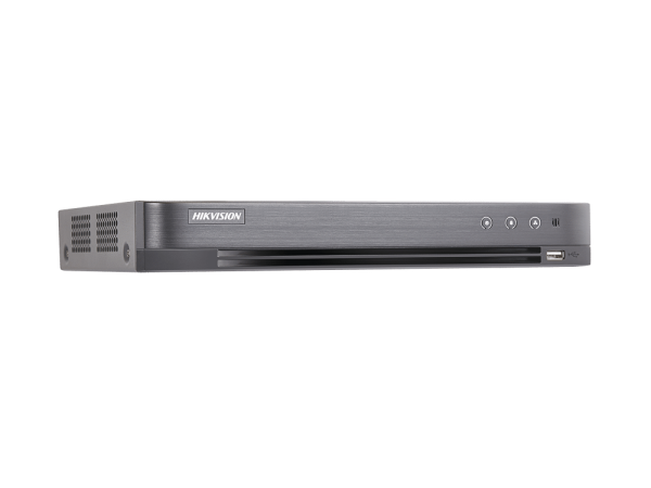 Grabador DVR 1080P lite / 4 Canales TURBOHD + 1 Canal IP / 1 Bahía de Disco Duro / H.265pro+ / 1 Canal de Audio / Audio por Coaxitron / Salida de vídeo Full HD
