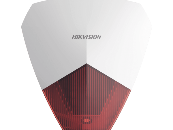 Sirena Estrobo Cableada Hikvision / Ideal para cualquier Panel de Alarma / Roja
