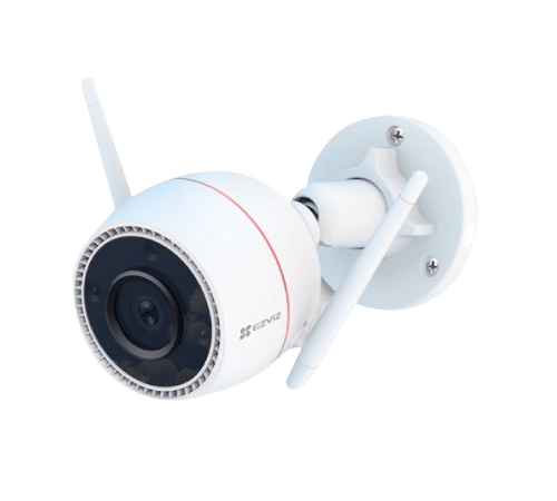 Cámara para exteriores EZVIZ Wifi 3MP Audio bidireccional / Visión nocturna en color / Defensa Activa con Luz y Sirena / Admite tarjeta MicroSD hasta 256GB