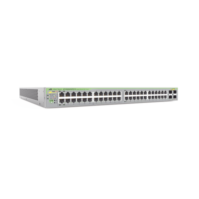 Gigabit webSmart switch, 48 Puertos PoE+ 10/100/1000T, 4 Puertos SFP