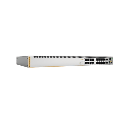 Switch Stackeable Inteligente 10 Gigabit Capa 3, 8 puertos 1 G / 2.5 G / 5 G / 10 G BaseT PoE+, 8 puertos 1 G / 10 G SFP+ y 2 puertos 40 G QSFP, 240 W