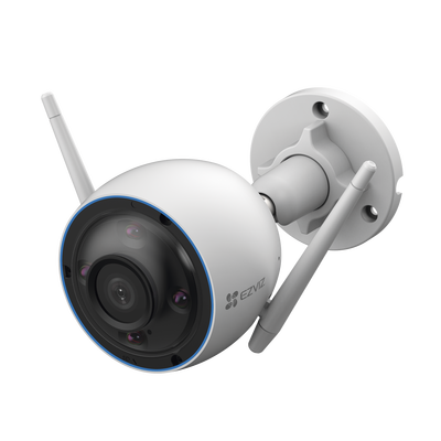Cámara Doméstica WiFi / (3K) 5MP / Detección humana / Detección de Vehiculo / Sirena / Luz Parpadeante / Colores en Oscuridad / Micro SD / Alertas de Voz / Exterior / Audio bidireccional