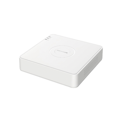 DVR 4 Canales 720p / Audio por Coaxial /  Codificación de Hasta 1080p Lite a 30 fps  / H.265 Pro+/H.265 Pro/H.265 / 1 Bahía de Disco Duro /  Salida simultánea HDMI/VGA