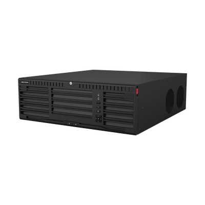 NVR 32 Megapixel (8K) / 32 Canales IP / Soporta Cámaras  AcuSense / 16 Bahías de Disco Duro / 2 Tarjetas de Red / Soporta RAID con Hot Swap / HDMI en 8K / Soporta POS