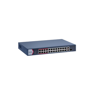 Switch PoE  / 24 � 10/100 Mbps IEEE 802.3af/at / 1 Puerto Gigabit RJ45
